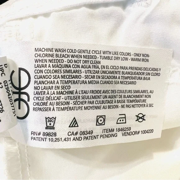 Gloria Vanderbilt-NWT-White Women's Bermuda Shorts-Women’s-Size 12 - Picture 12 of 13